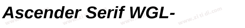 Ascender Serif WGL字体转换